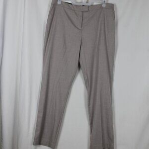 JONES NEW YORK Beige Dress Pants Woman Size 16 Sydney Straight Leg Classic NWT